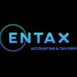 ENTAX Logo and list of their Accounting services: Tax Planning Tax Preparation Financial Accounting & Notary Public Privacy Policy Tax Accounting Resources