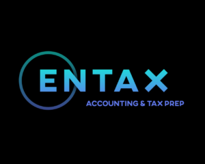 ENTAX Logo and list of their Accounting services: Tax Planning Tax Preparation Financial Accounting & Notary Public Privacy Policy Tax Accounting Resources